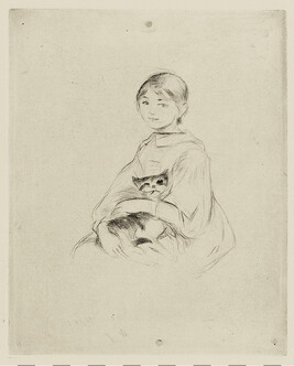 Jeune felle au Chat (Girl with a Cat)