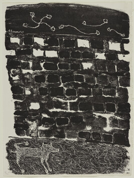 Chien pissant au mur (Dog Pissing on the Wall), plate 10 from Guillevic's Les Murs (The Walls)