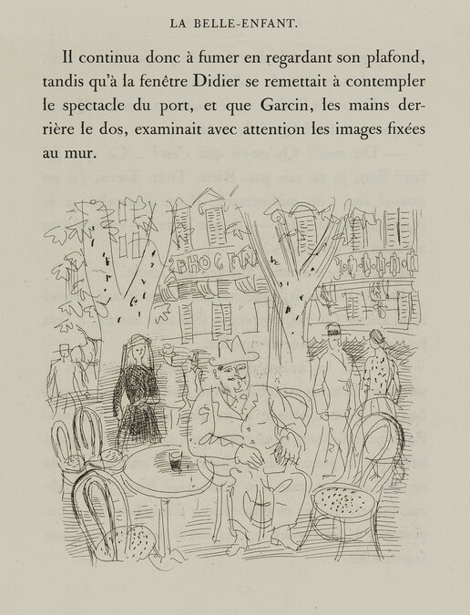 Sidewalk Cafe, from Eugène Montfort's La belle enfant ou l'amour à quarante ans (The Beautiful Child or Love at Forty)