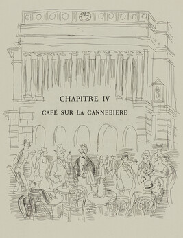 Café sur la Cannebière (Coffee at la Cannebière), from Chapter IV of Eugène Montfort's La belle enfant...