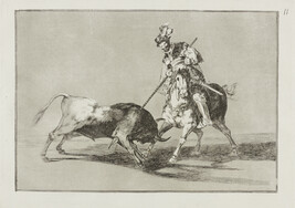 The Cid Campeador Spearing Another Bull (El Cid Campeador Lanceando Otro Toro), plate number 11; from...