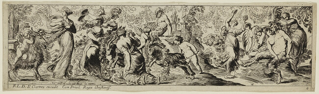 Bacchanal, Plate 6 from a series of twelve Bacchanales