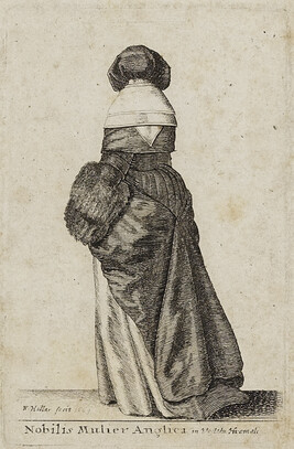 English Lady in Winter Clothes