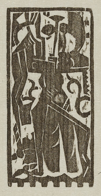 Figure Composition, from the book Woodcuts and Linoleum Blocks
