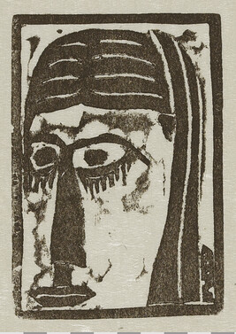 Head, from the book Woodcuts and Linoleum Blocks