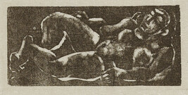 Reclining Nude, from the book Woodcuts and Linoleum Blocks