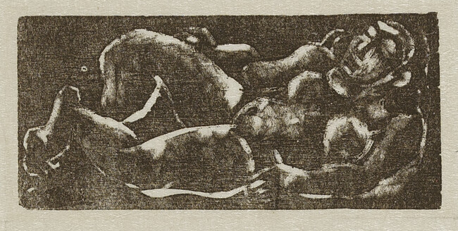 Reclining Nude, from the book Woodcuts and Linoleum Blocks