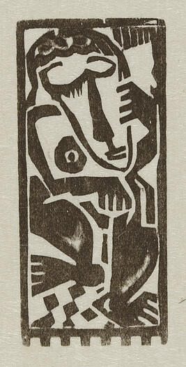 Dancing Figure, from the book Woodcuts and Linoleum Blocks