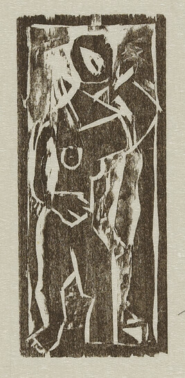Standing Female Figure, from the book Woodcuts and Linoleum Blocks