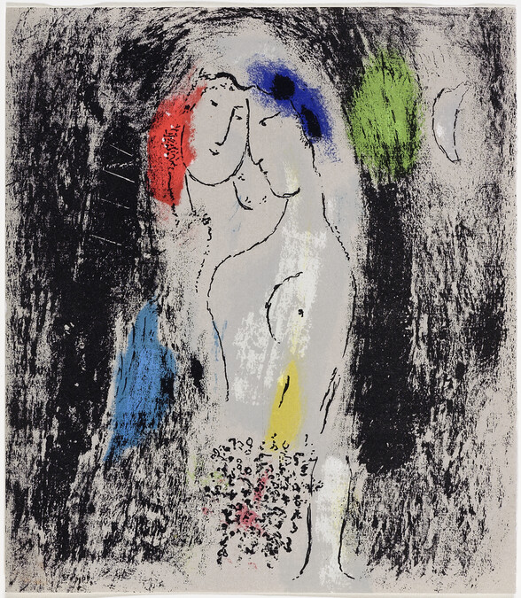 Les Amoureux en gris (The Lovers in Gray), for Jacques Lassaigne's Chagall