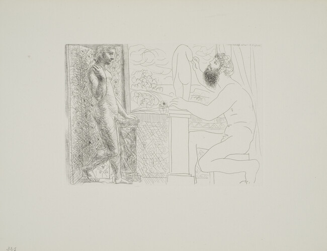 Sculptor and His Model before a Window (Sculpteur et son modele devant une fenetre), from The Vollard Suite