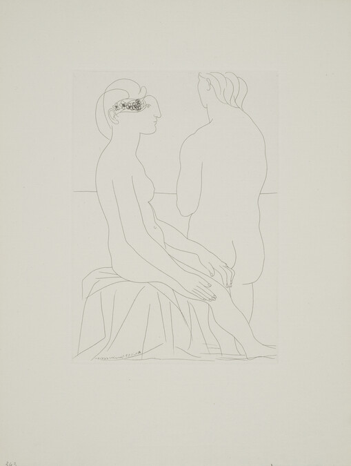 Seated Woman and Woman Viewed  from Behind (Femme assise et femme de dos), from The Vollard Suite