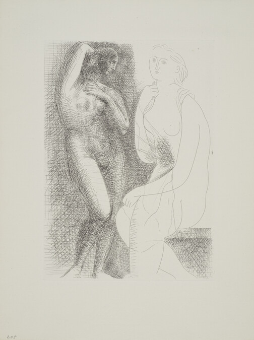 Nude Woman in Front of a Statue (Femme nue devant une statue), from the Vollard Suite (Suite Vollard)