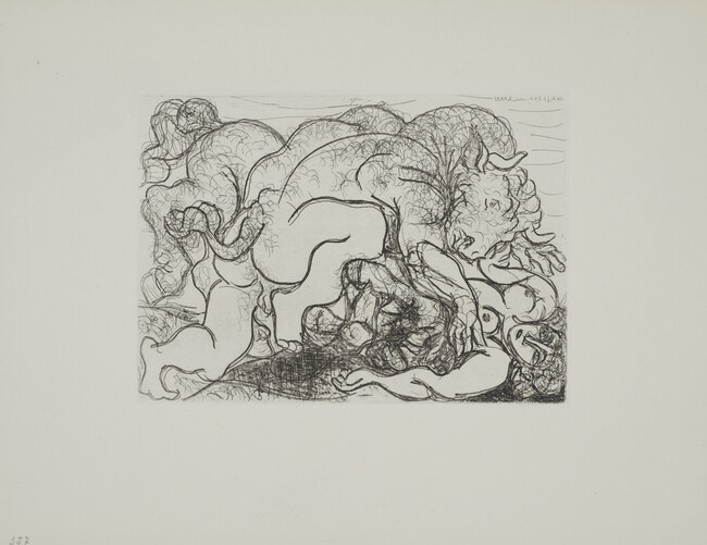 Minotaur Attacking an Amazon (Minotaure attaquant une Amazone), from The Vollard Suite