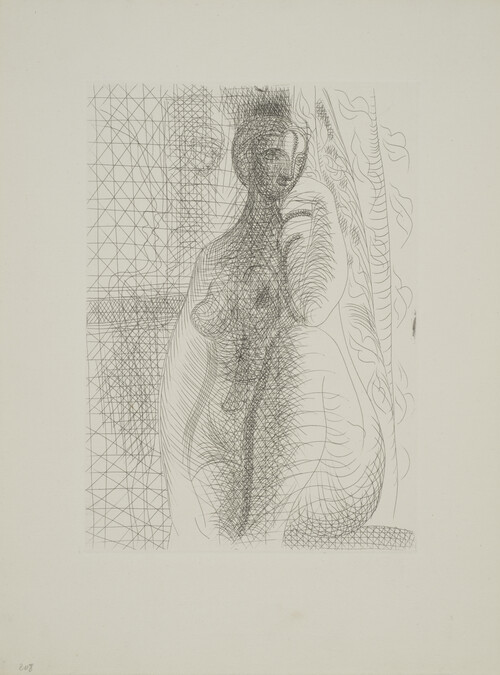 Nude Woman with Bent Leg (Femme nue à la jambe pliée), from the Vollard Suite (Suite Vollard)