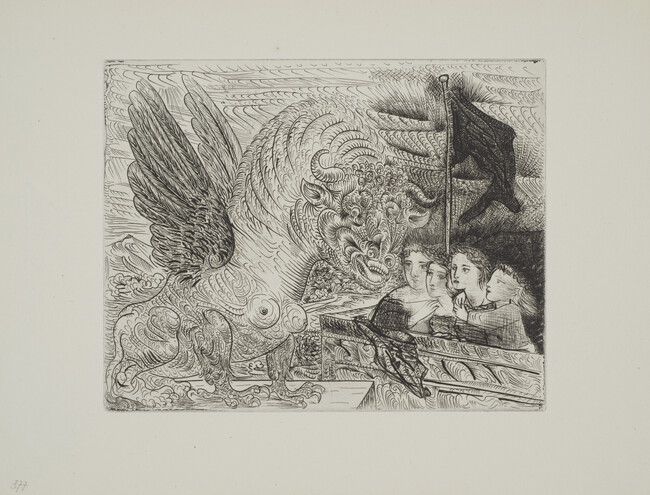 Winged Bull Watched by Four Children ( Taureau aile contemple par quatre enfants),from The Vollard Suite