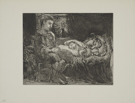 Boy and Sleeping Woman by Candlelight (Garcon et dormeuse a la chandelle), from The Vollard Suite