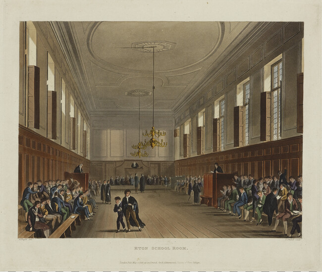 Eton School Room, from The History of Eton College