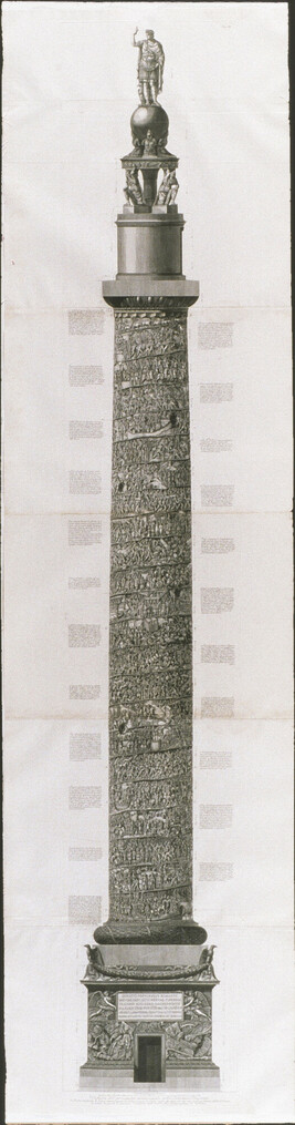 View of the Principal Elevation of the Column of Trajan (Veduta del prospetto principale della Colonna...