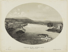 Junction of the Gatineau with the Ottawa River, Canada, from Hunter's Ottawa Scenery