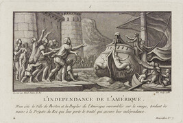 L'Indépendance de L'Amérique (The American Independence, A French Frigate Bringing The Treaty to Boston)...