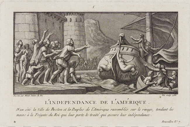 L'Indépendance de L'Amérique (The American Independence, A French Frigate Bringing The Treaty to Boston)