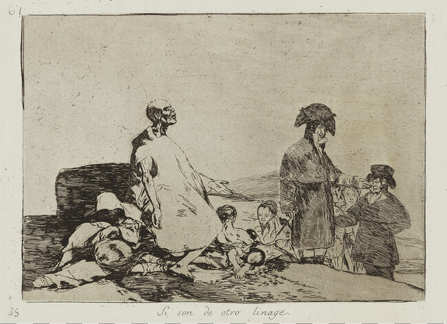 Perhaps They are of Another Breed (Si son de otro linage), plate number 61; from the series The Disasters of War (Los Desastres de la Guerra)
