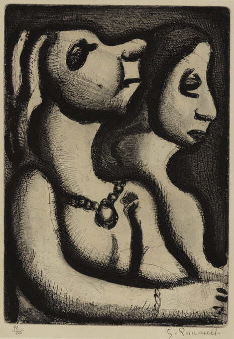 Les Deux Matrons (The Two Matrons), from Les Réincarnations du Père Ubu (The Reincarnations of Father Ubu) by Ambroise Vollard (Two Women in Profile)