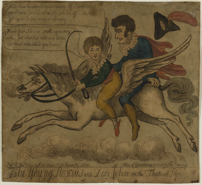 The Young Roscius and Don John on the Theatrical Pegasus