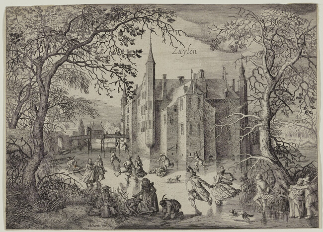 Winter, Castle Zuylen (Hyems, Zlot Zuylen), from the series The Seasons: Views of Castles in the Vicinity of Amsterdam