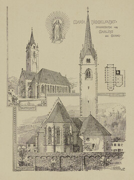 Maria Nimmelfahrt Pfarrkirche von Marling bei Meran (Architectural Drawings and Designs for Monuments:...