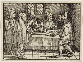 The Tradition of Eating Lamb at Easter, from the book Biblicae Historiae