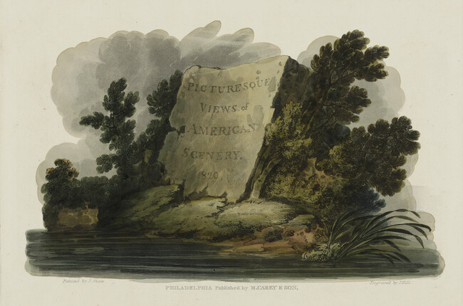 Title Page, from Picturesque Views of American Scenery