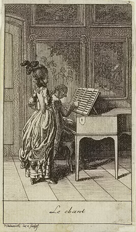 Le Chant (The Song), Plate 9 from the series Occupations des Dames (The Twelve Occupations of Women)
