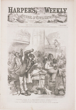 Colored Rule in a Reconstructed State? - Harper's Weekly, March 14, 1874