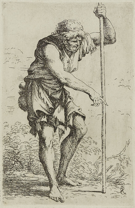 Peasant with Staff, from the Figurine series