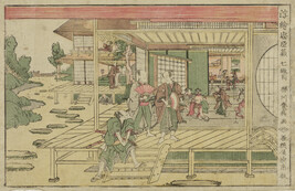 Teahouse Ichiriki in Kyoto, number 7 from the series The Loyal League of Forty-seven Ronin (Uki-E...