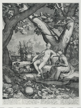 Vertumnus and Pomona in a Garden