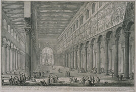 Spaccato Interno della Basilica di S. Paolo fuori delle Mura (S. Paolo fuori le Mura), from Le...