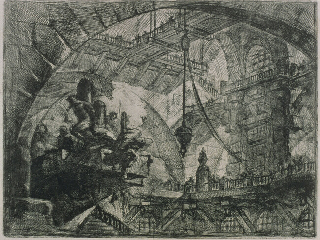 Prisoners on a Projecting Platform, from the series Imaginary Prisons (Carceri d'Invenzione)