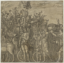 The Triumph of Caesar, III: Soldiers Carrying Trophies