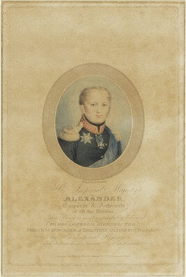 Portrait of Alexander I, Emperor & Autocrate of all the Russias