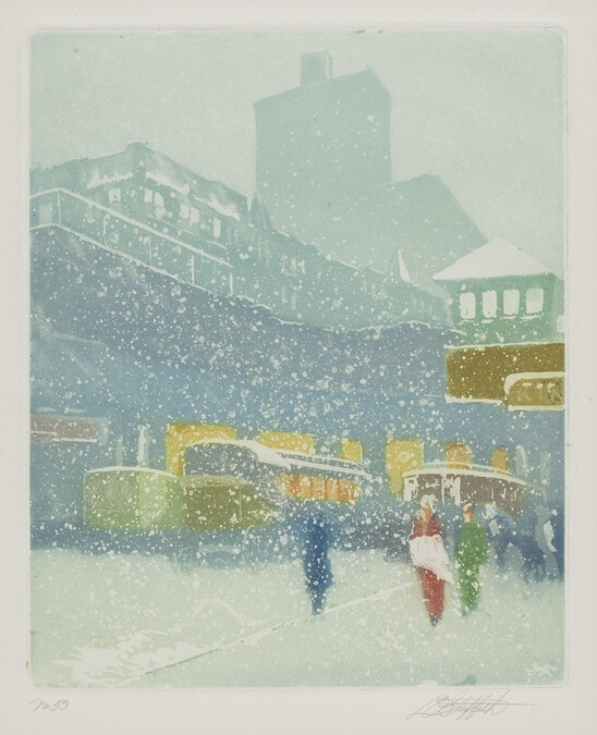 No. 53 (Street Scene in Snow)