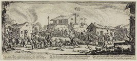 Le Pillage et l'incendie d'un village (Plundering and Burning of a Village), Plate 7 from the series Les...