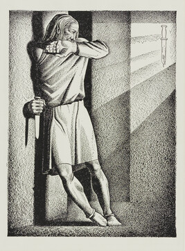 Illustrations from The Complete Works of William Shakespeare:Macbeth speaks, 