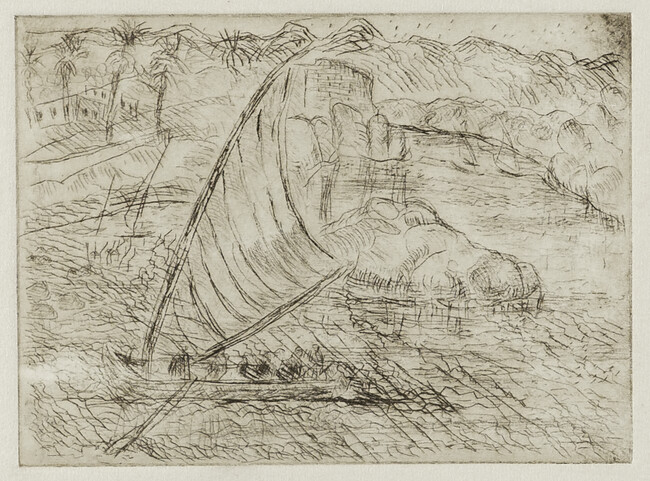 Untitled (Landscape with Boat, China?)