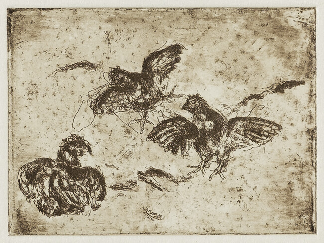 Untitled (Three Cocks)