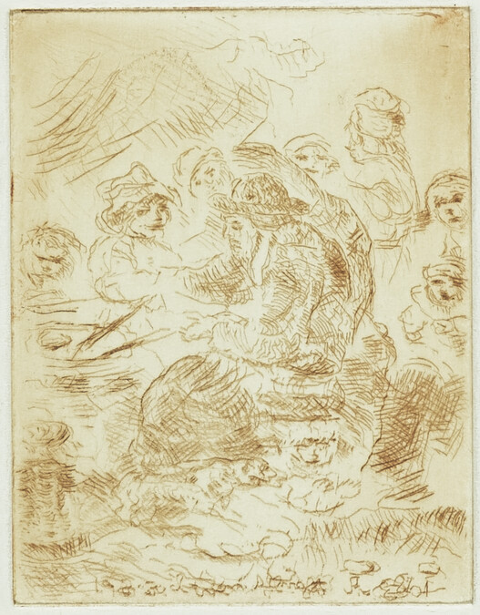 Copy of Rembrandt's Etching of The Pancake Woman (H.141)