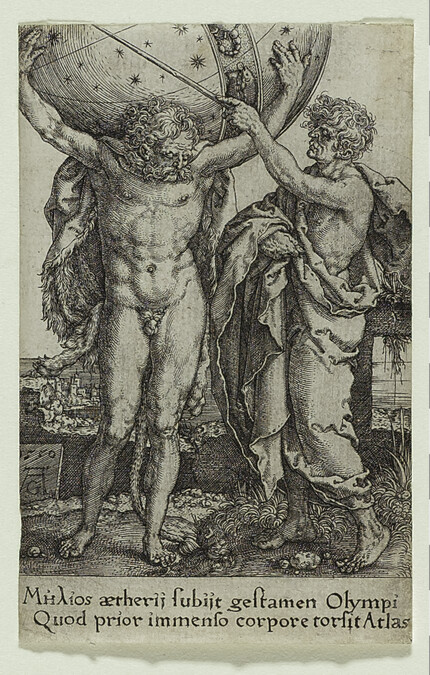 Hercules and Atlas, No 9 from the series The Twelve Labors of Hercules