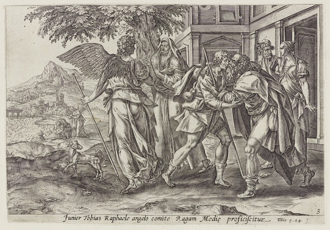 Tobias Taking Leave of his Parents, from The Story of Tobias
